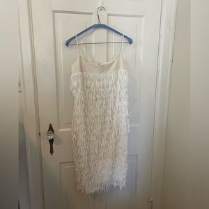 Aidan by Aidan Mattox Fringe Column Mini Dress Size 6
